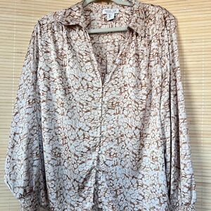 Rachel Zoe Women's Patterned Button Down Shirt